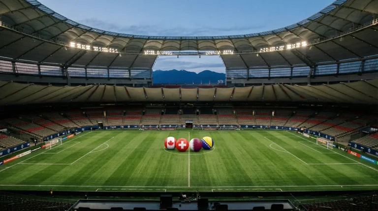 VM 2026 Grupp B med Kanada, Schweiz, Qatar och Bosnien och Hercegovina